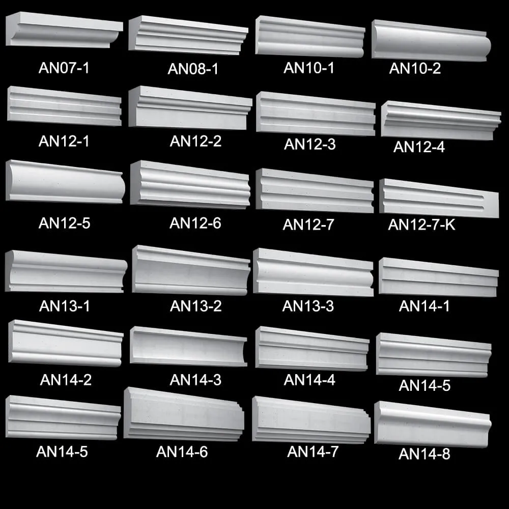 decoration – Collection trims Arhio® (AN07-AN14) 3D Model decoration – Collection trims Arhio® (AN07-AN14) 3D Model