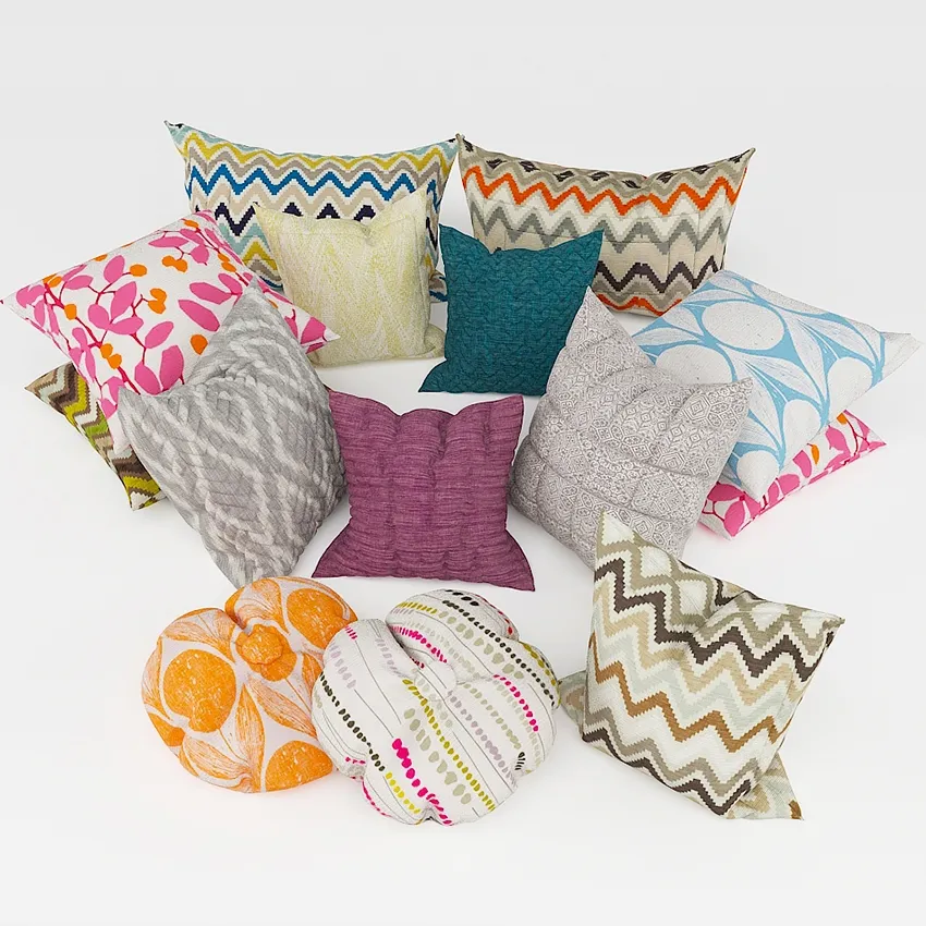 decoration – Colorful pillows 063 3D Model decoration – Colorful pillows 063 3D Model