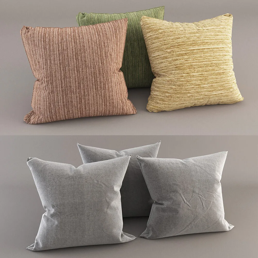 decoration – Colorful pillows 3D Model decoration – Colorful pillows 3D Model