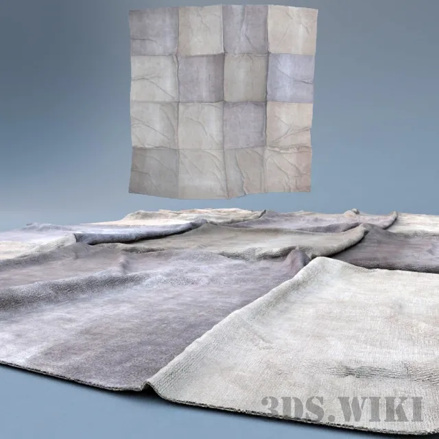 decoration – Contemporary patchwork rug 3D Model decoration – Contemporary patchwork rug 3D Model