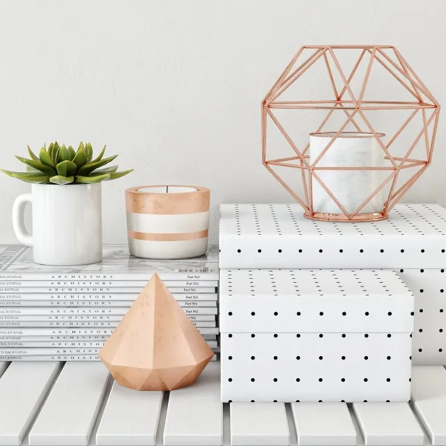 decoration – copper_decore_set 3D Model