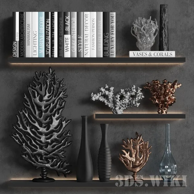 decoration – Corall decor set 3D Model