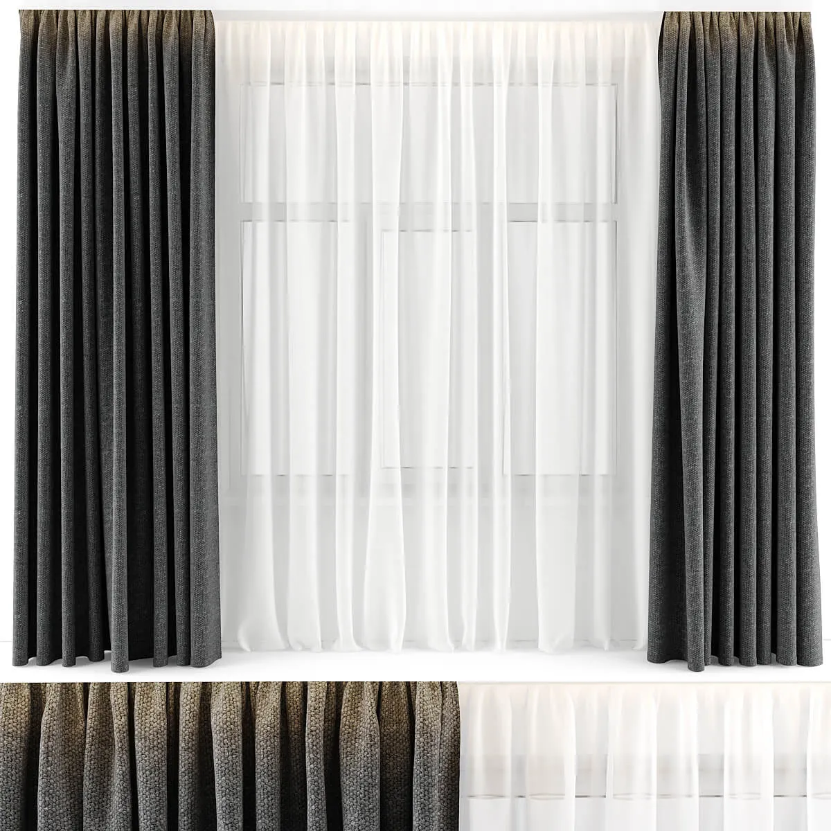 decoration – Curtain 013 3D Model