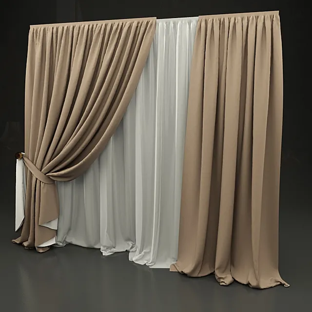 decoration – Curtain 067 3D Model