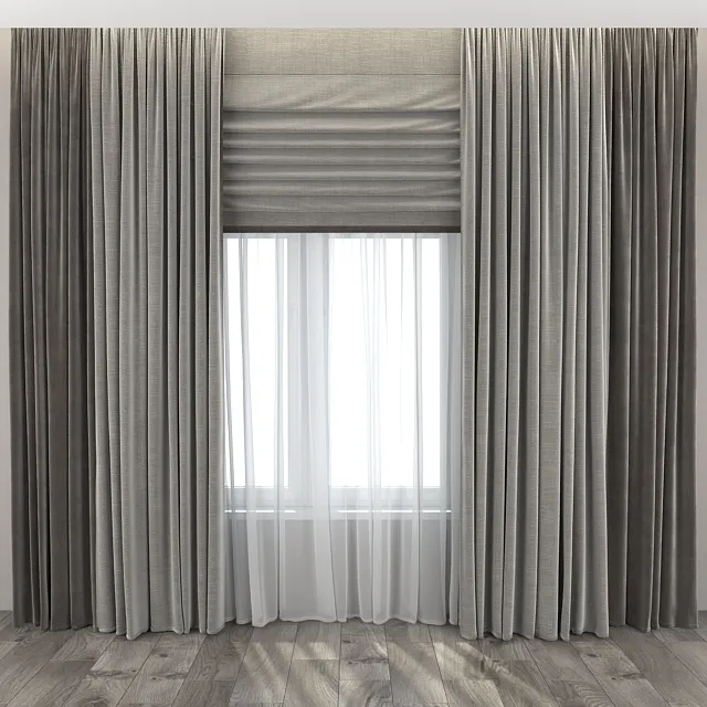 decoration – Curtain 132 3D Model decoration – Curtain 132 3D Model