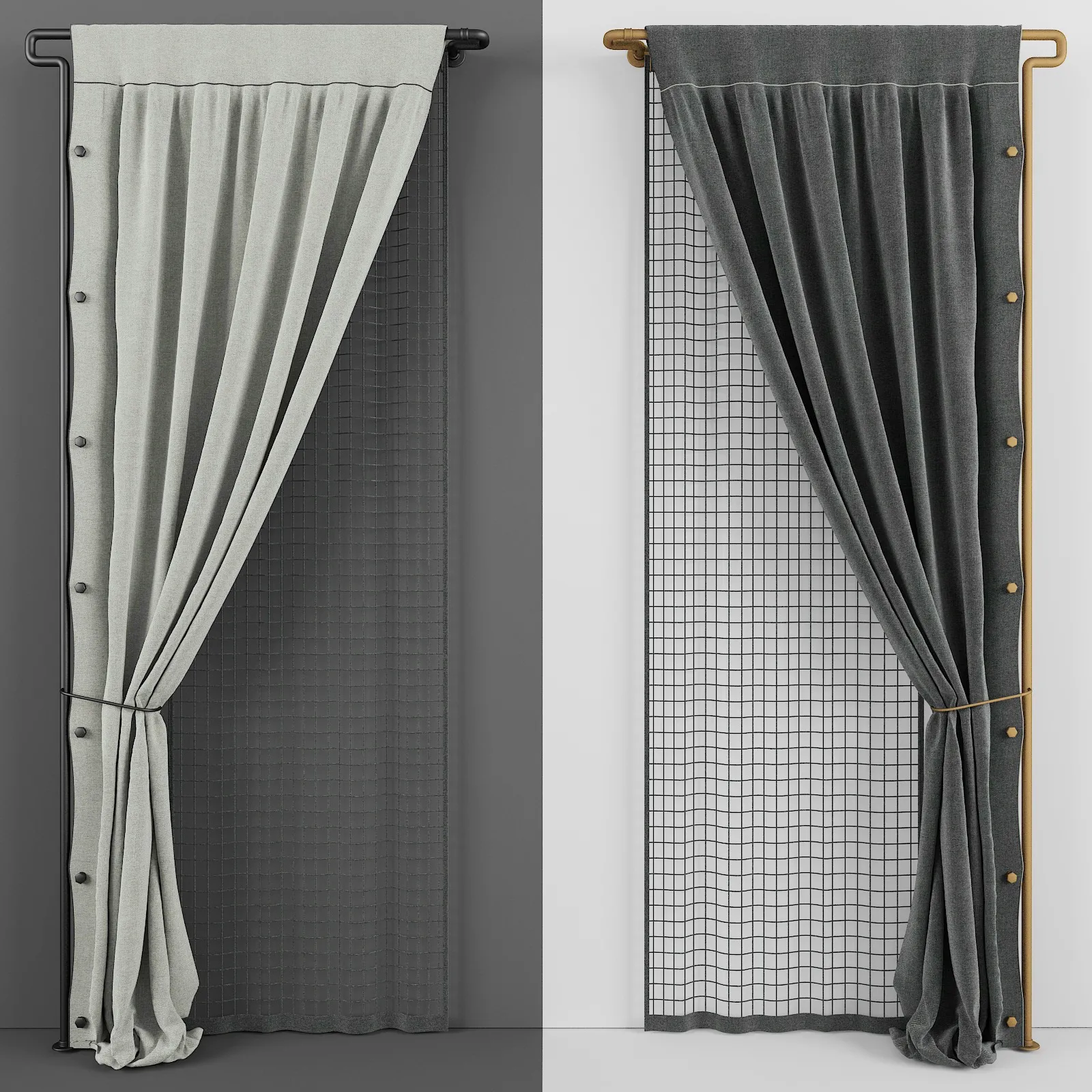 decoration – Curtain 142 3D Model