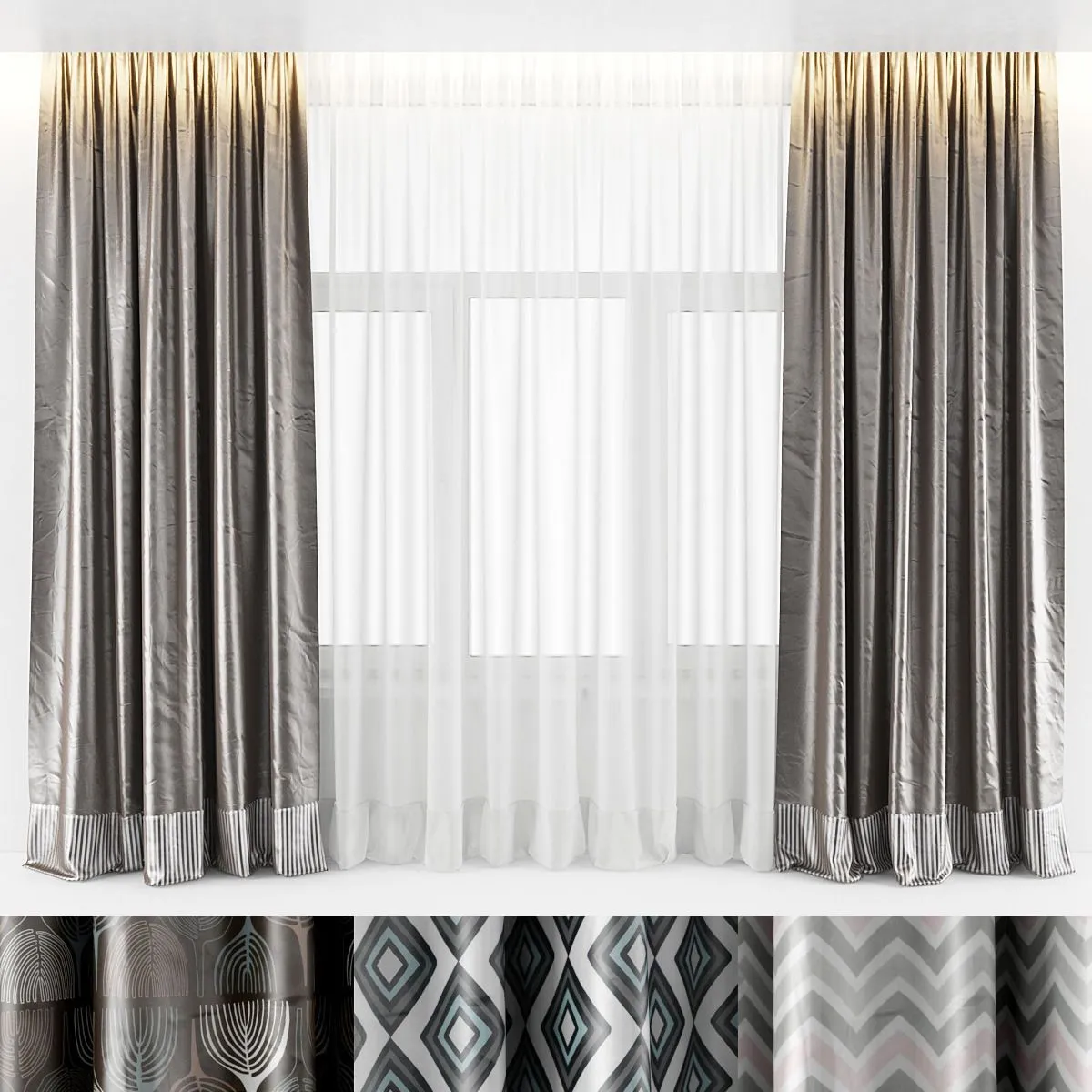decoration – Curtain 159 3D Model