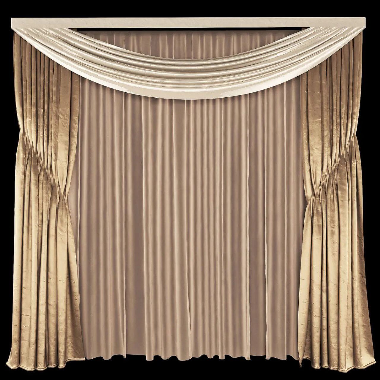 decoration – Curtain 350 3D Model decoration – Curtain 350 3D Model