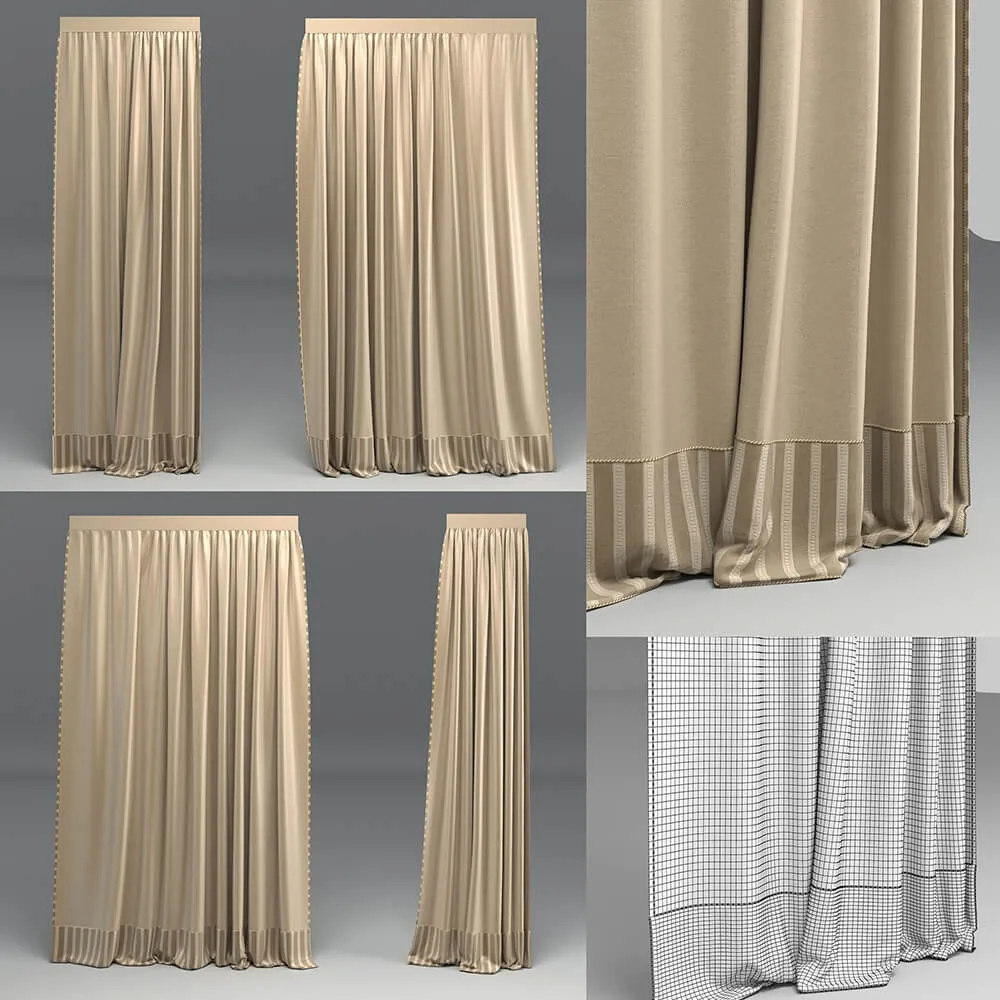 decoration – Curtain 384 3D Model decoration – Curtain 384 3D Model