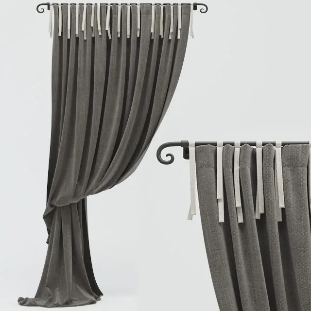 decoration – Curtain 489 3D Model