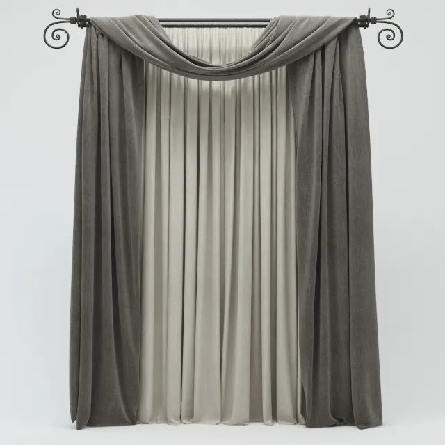 decoration – Curtain 881 3D Model