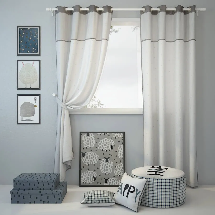 decoration – Curtain and decor 11 3D Model decoration – Curtain and decor 11 3D Model