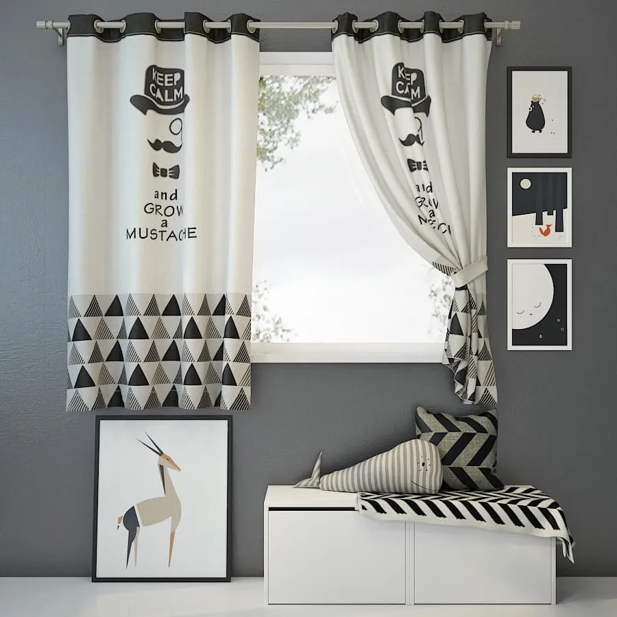 decoration – Curtain and decor 2 3D Model