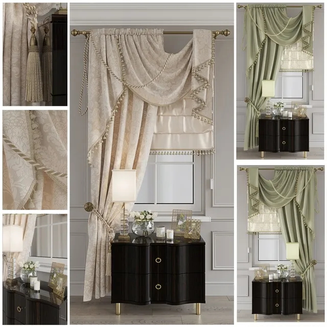 decoration – Curtain classic 12 3D Model decoration – Curtain classic 12 3D Model