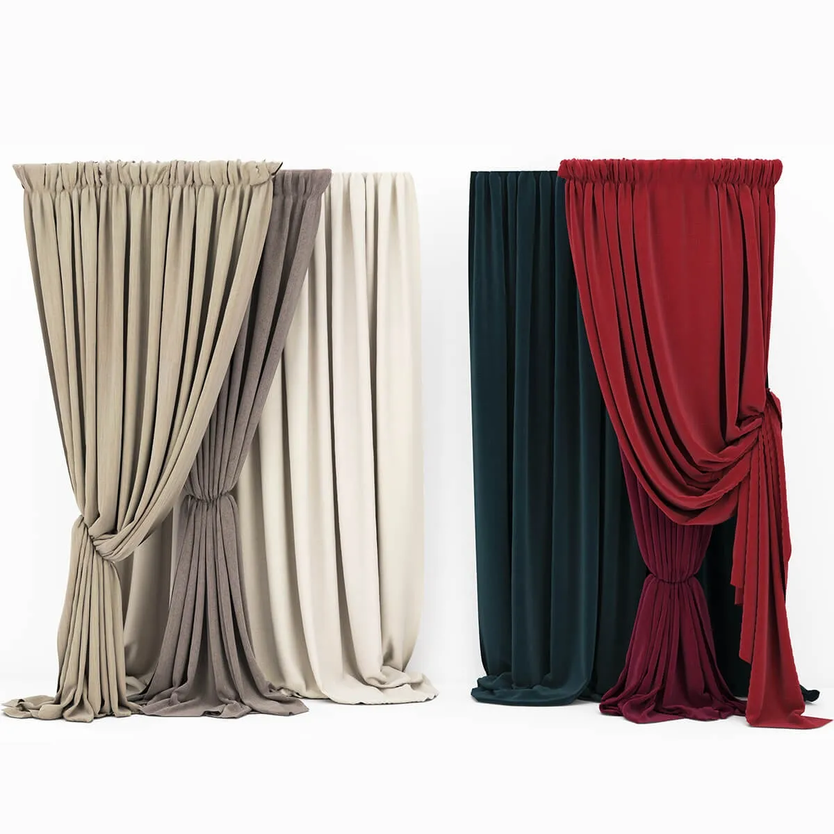 decoration – Curtain collection 07 3D Model decoration – Curtain collection 07 3D Model