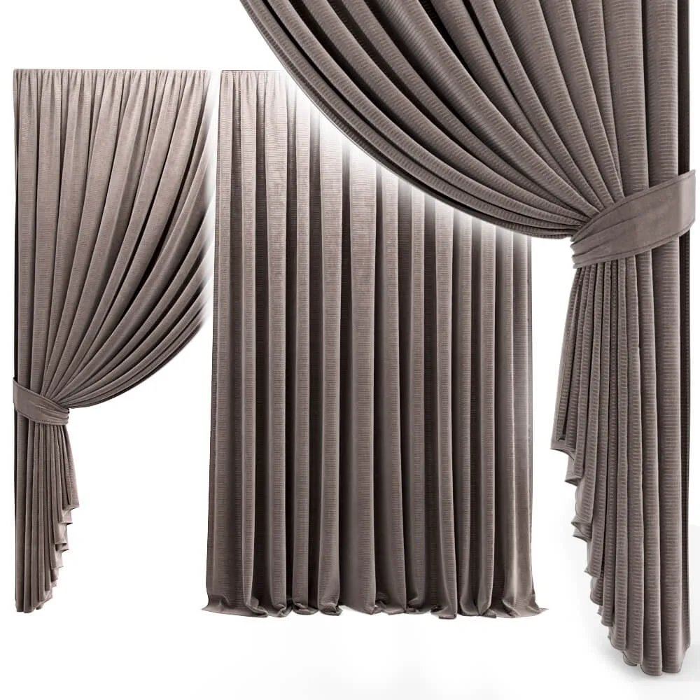 decoration – Curtain straight 2 3D Model decoration – Curtain straight 2 3D Model