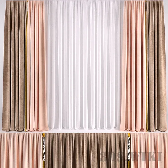 decoration – CURTAIN WITH COLOR ZIPPER 3D Model decoration – CURTAIN WITH COLOR ZIPPER 3D Model