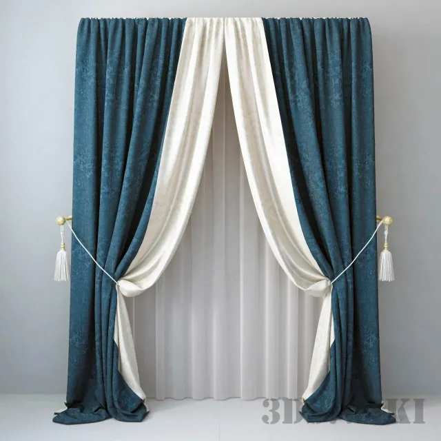 decoration – Curtains 1 3D Model decoration – Curtains 1 3D Model