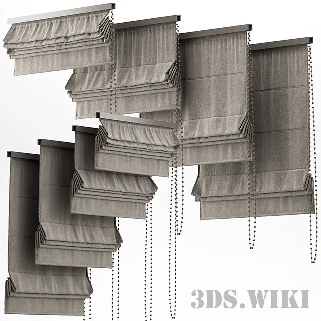 decoration – Curtains – 21 Blinds 3D Model decoration – Curtains – 21 Blinds 3D Model