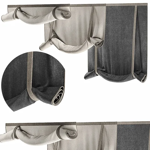 decoration – Curtains 41 Blinds 3D Model