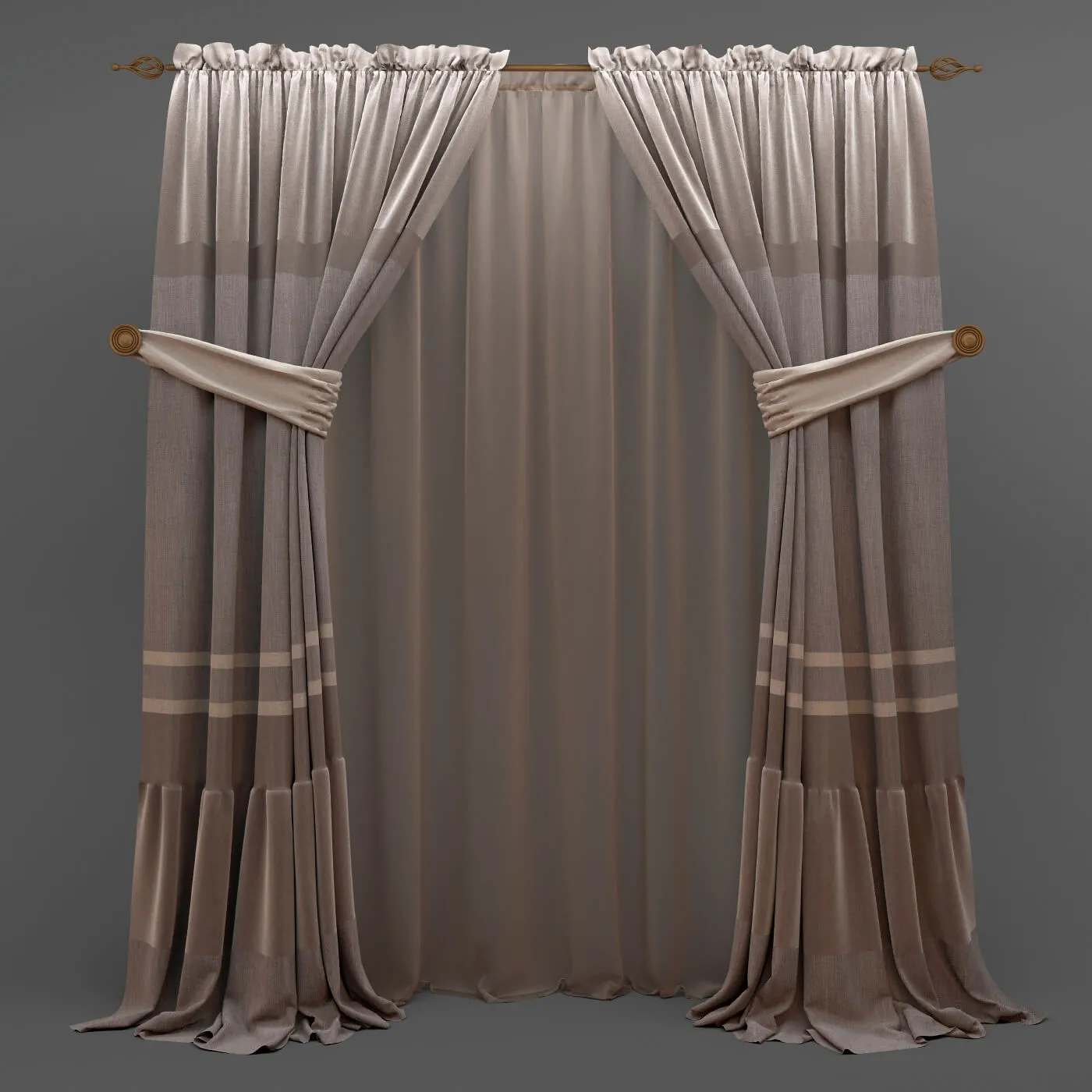 decoration – Curtains 436 3D Model decoration – Curtains 436 3D Model