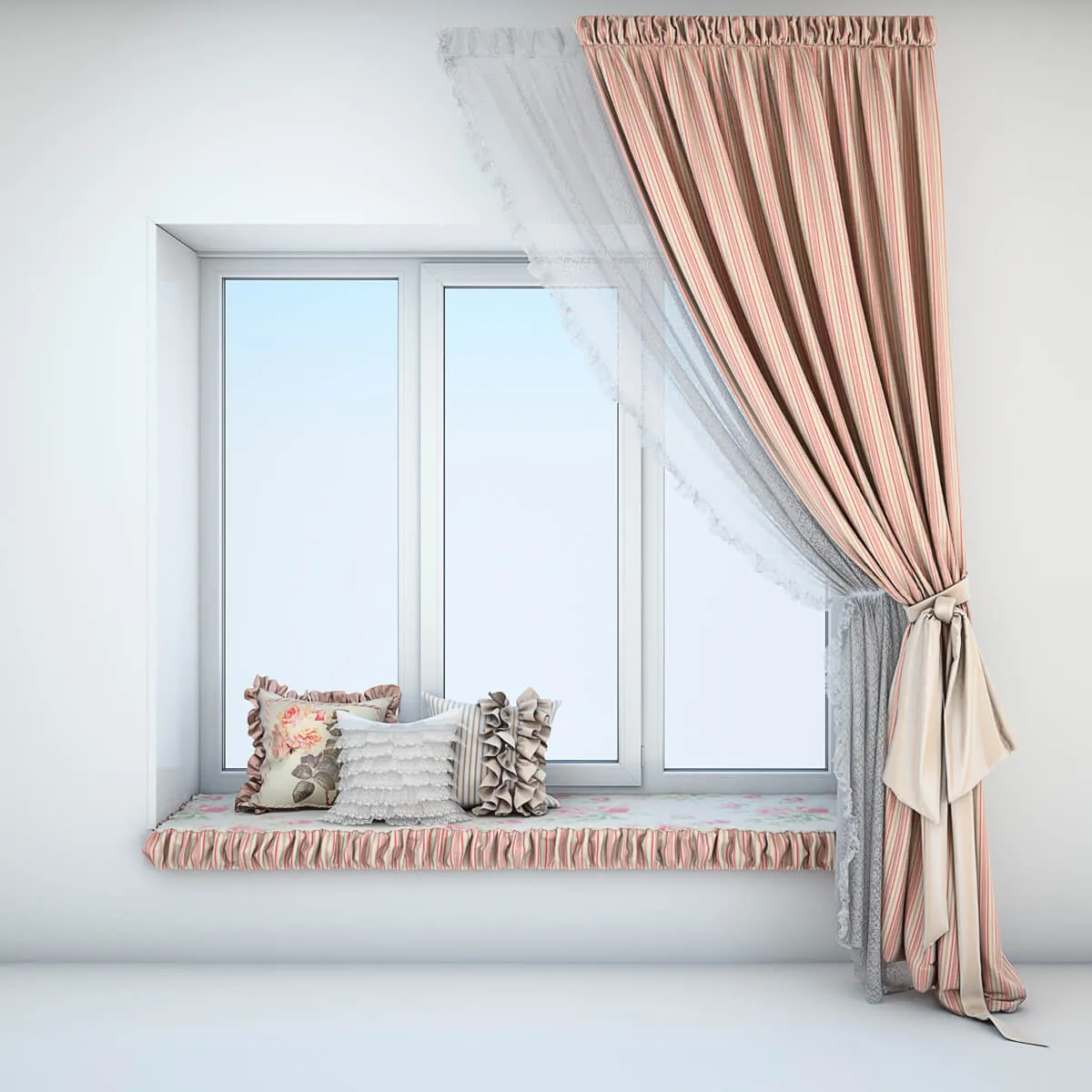 decoration – Curtains in the style of Provence 5 3D Model decoration – Curtains in the style of Provence 5 3D Model