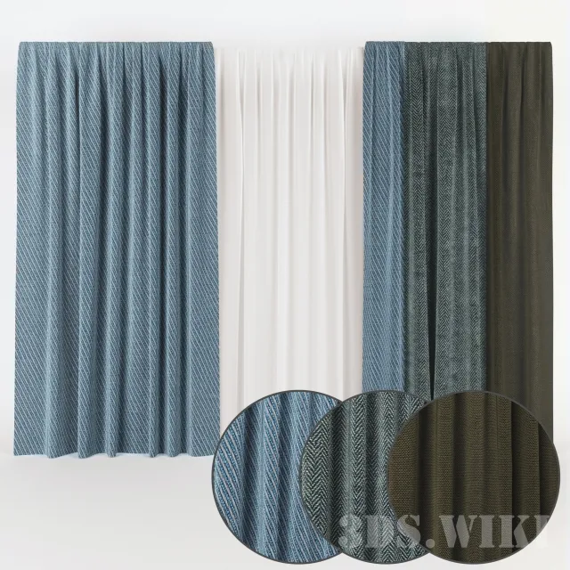 decoration – curtains set 3D Model decoration – curtains set 3D Model