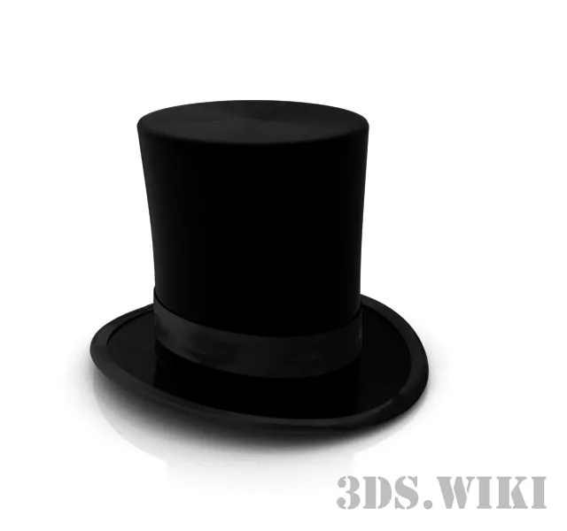 decoration – Cylinder hat 3D Model