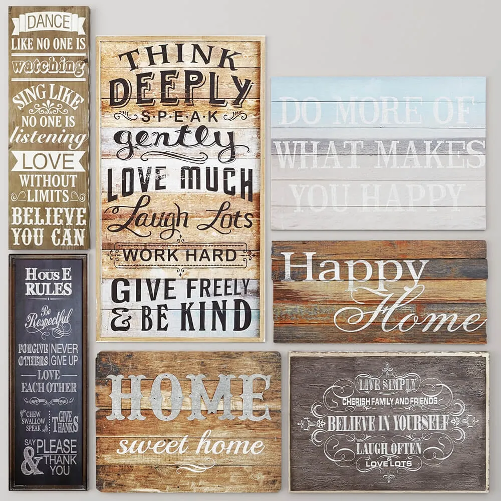 decoration – Decor  boards  pictures  set 1 3D Model