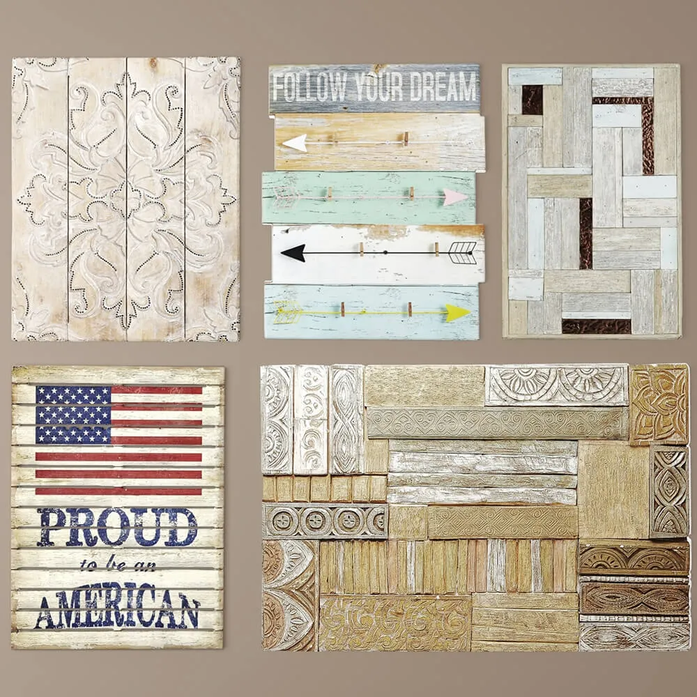 decoration – Decor boards  pictures  set 3D Model