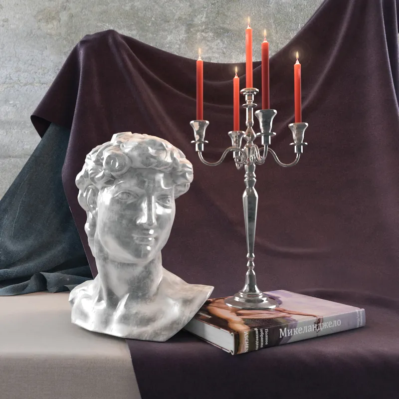 decoration – Decor KARE bust candlestick book 3D Model