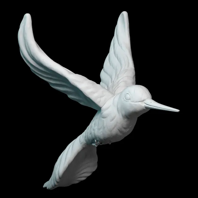 decoration – Decor of hummingbird 003 3D Model