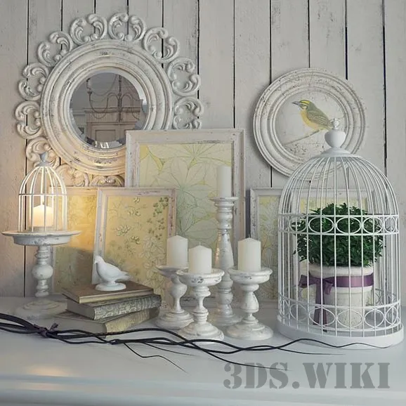 decoration – Decor set in Provence style 3D Model
