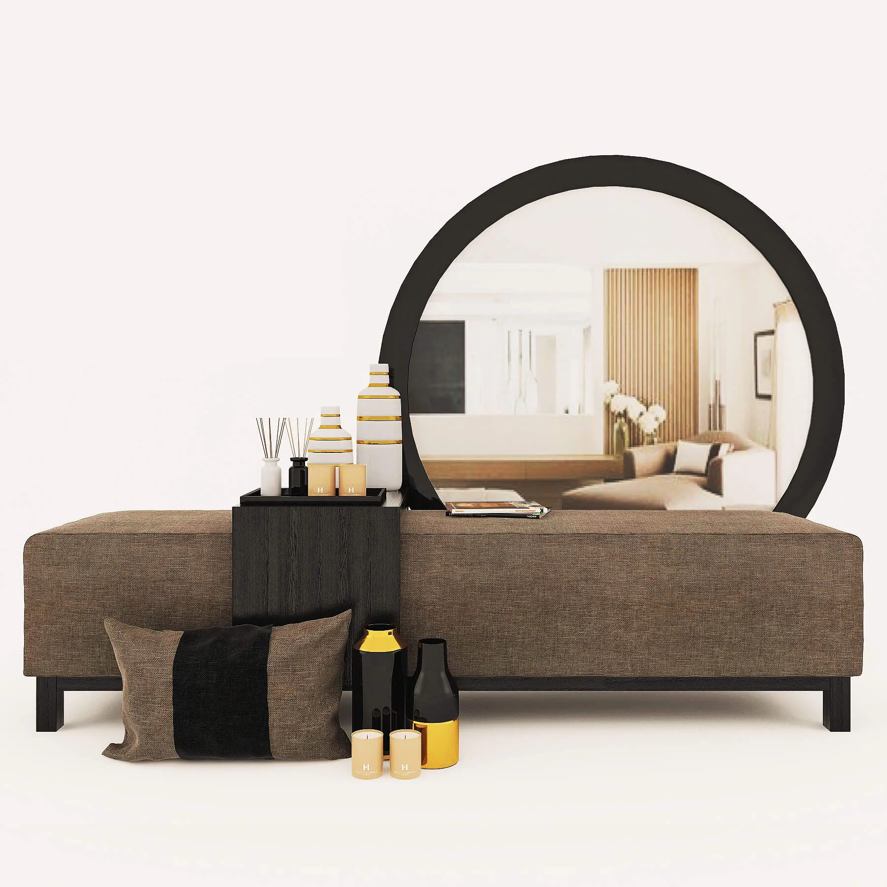 decoration – Decor set with mirror 89 3D Model
