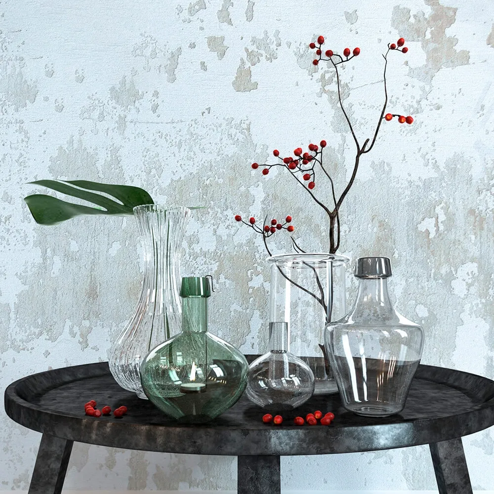 decoration – Decor with flowers 3D Model