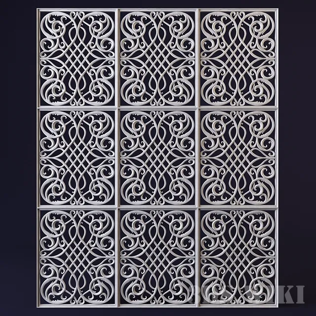 decoration – Decorative carved panel 3D Model