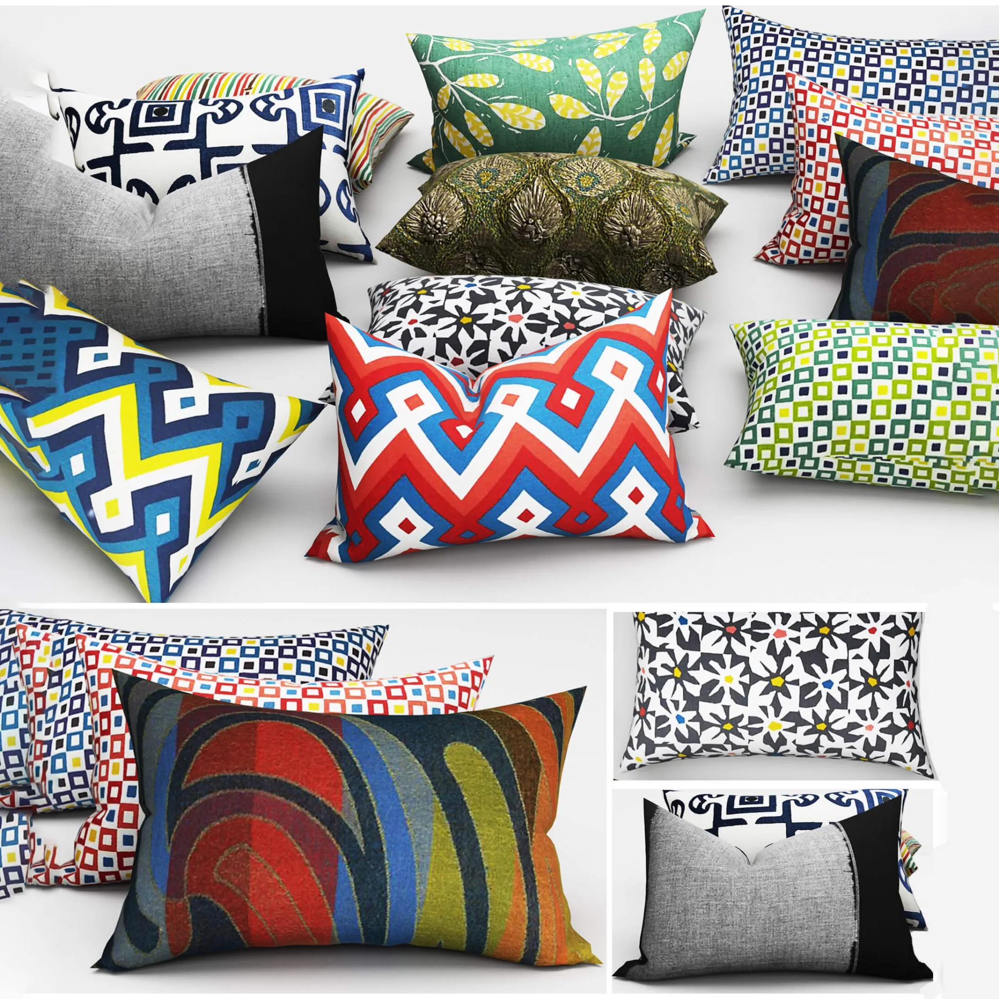 decoration – Decorative pillows 78 3D Model decoration – Decorative pillows 78 3D Model