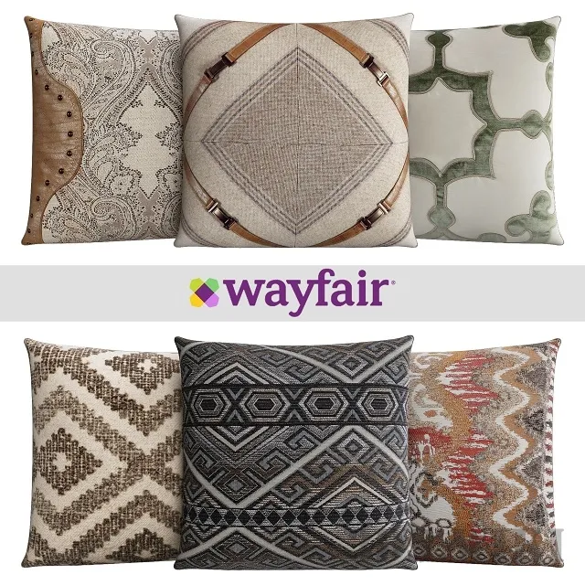 decoration – Decorative pillows from Wayfair Shop 5 3D Model decoration – Decorative pillows from Wayfair Shop 5 3D Model