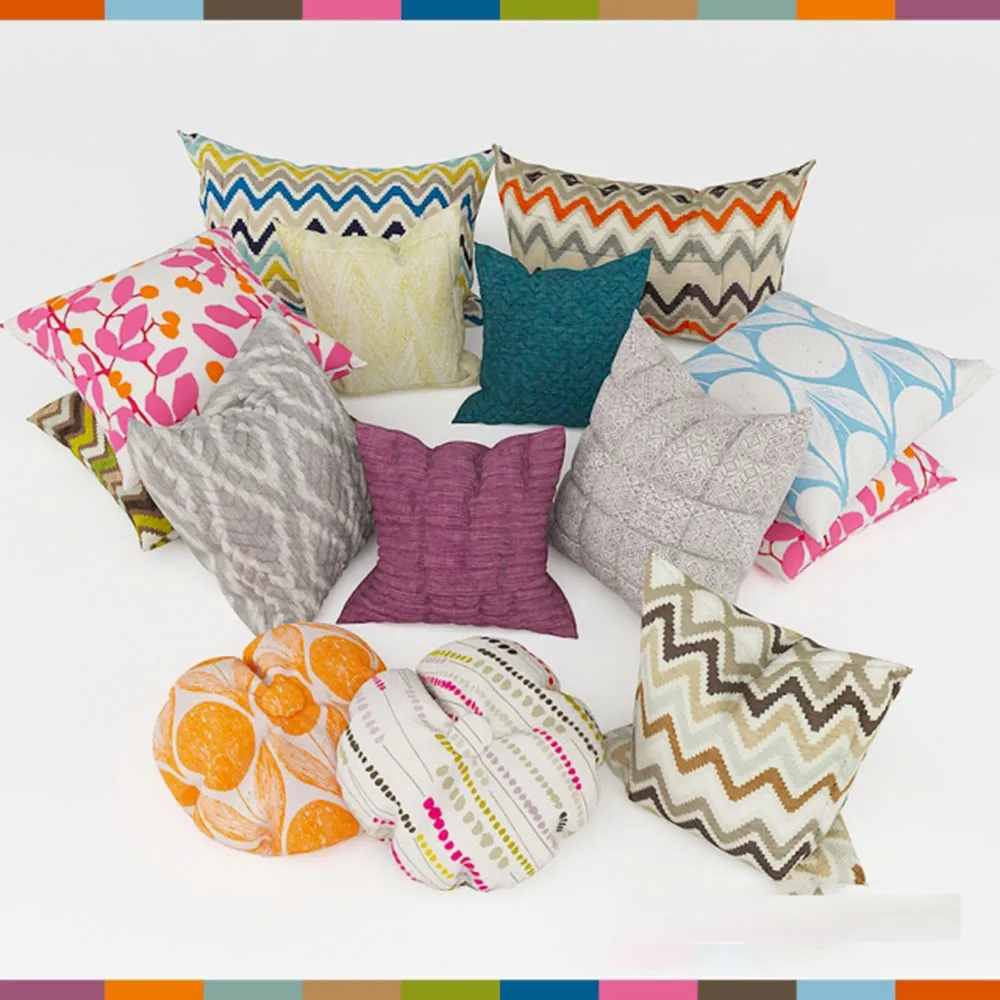 decoration – Decorative pillows Romo 3D Model decoration – Decorative pillows Romo 3D Model