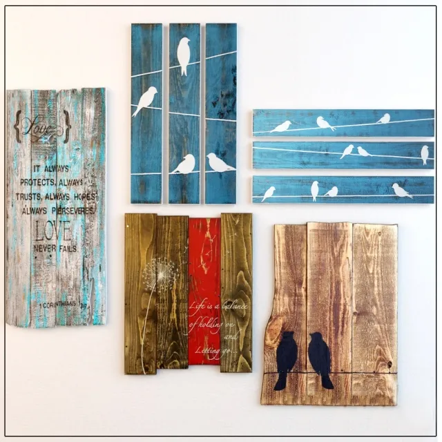 decoration – Decorative plates with boards 3D Model