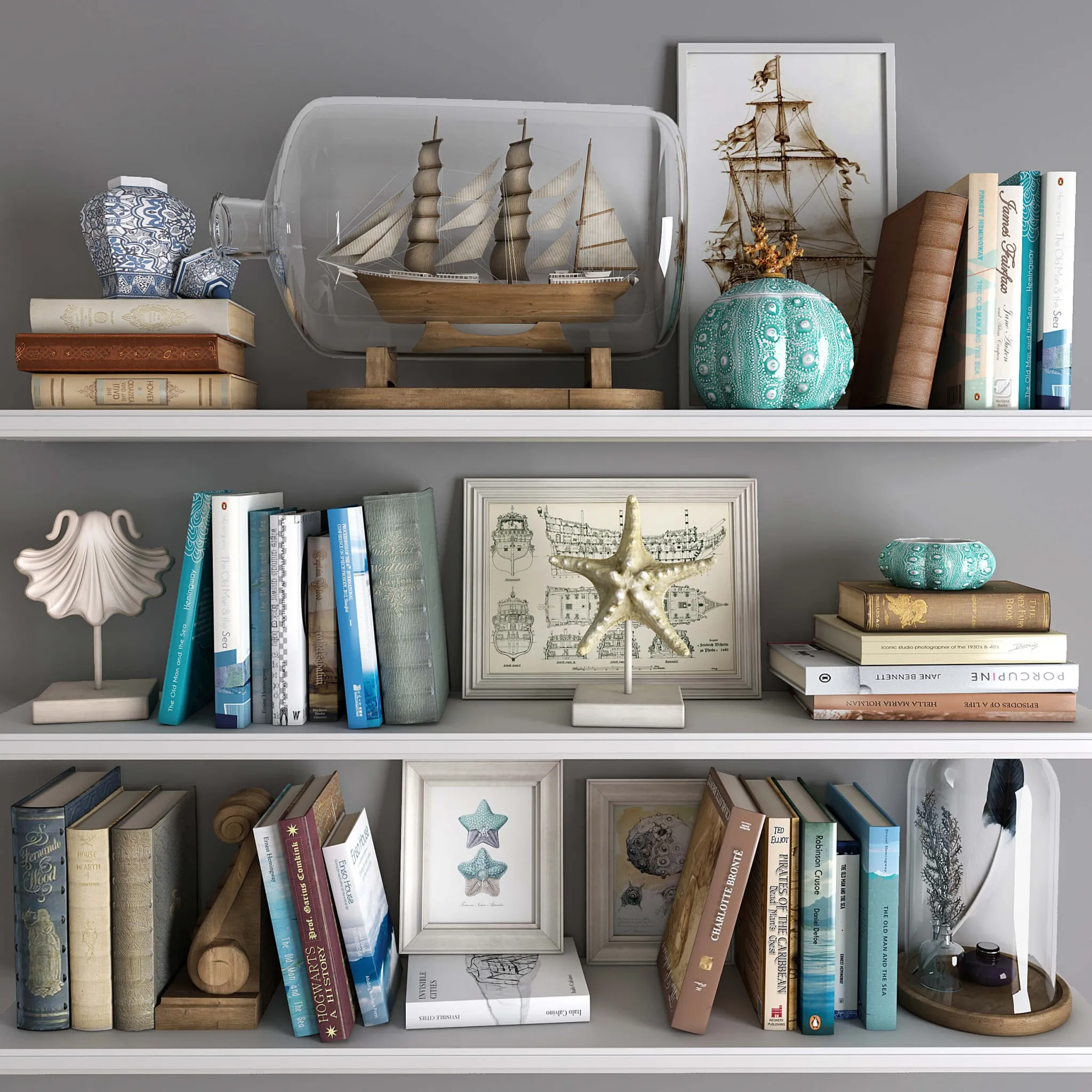 decoration – Decorative set 09 3D Model decoration – Decorative set 09 3D Model