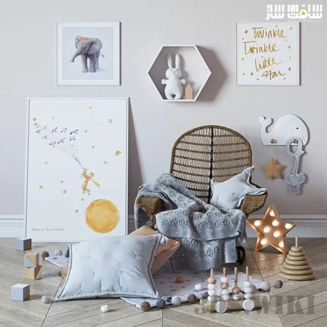 decoration – Decorative set for baby 3D Model