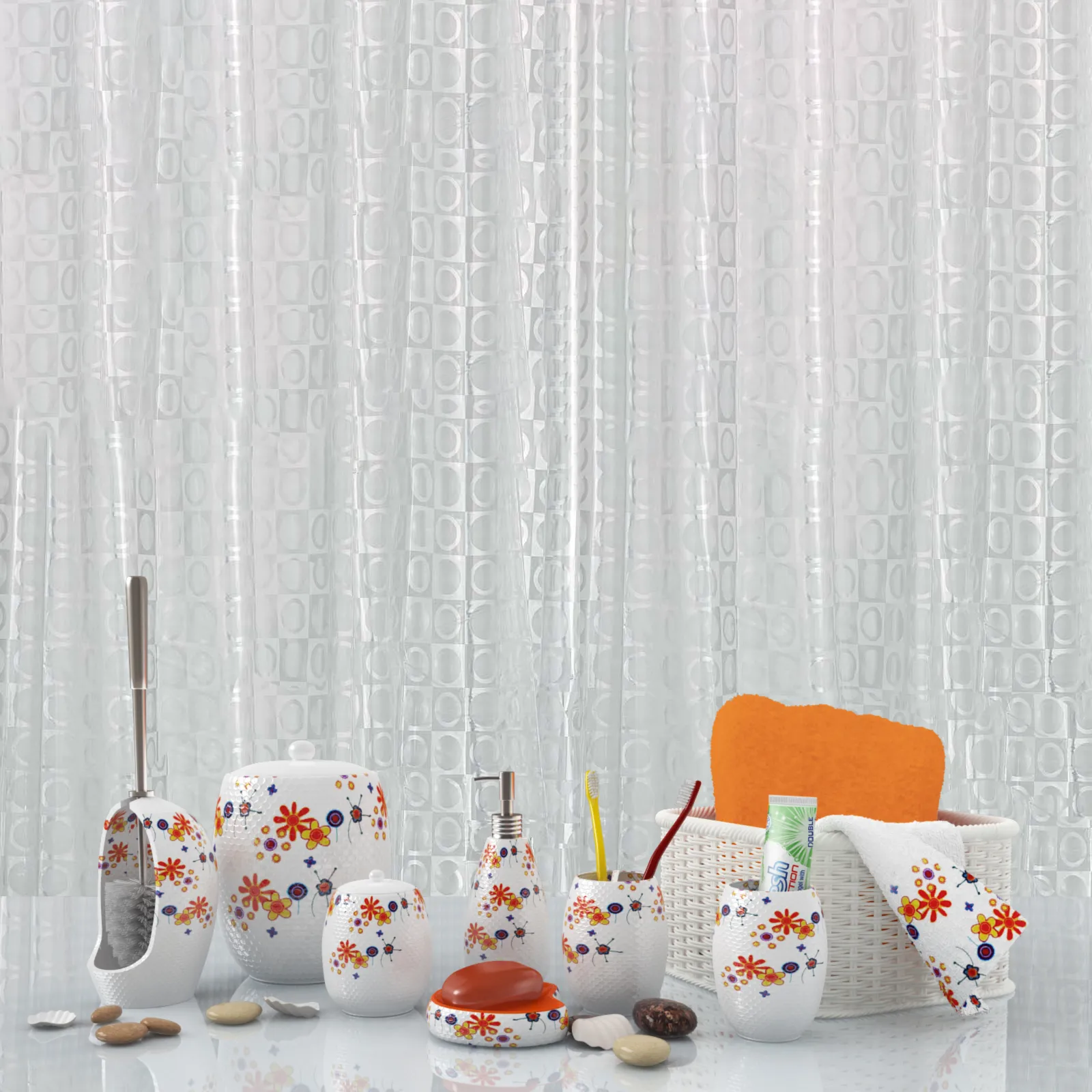 decoration – Decorative set for bathroom 23 3D Model