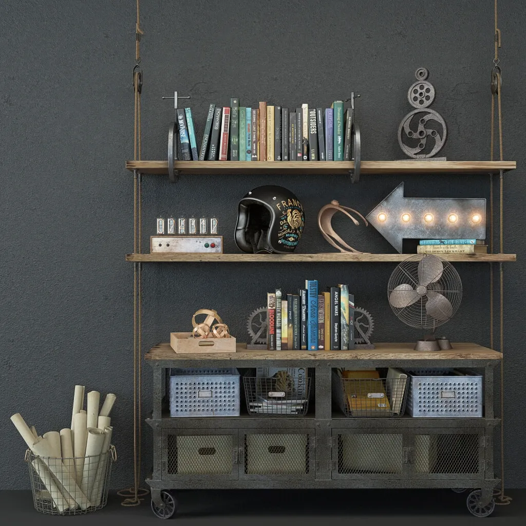 decoration – Decorative set loft 2 3D Model