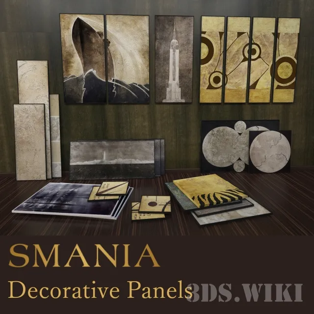 decoration – Decorative set of modular paintings – decorative panels 3D Model