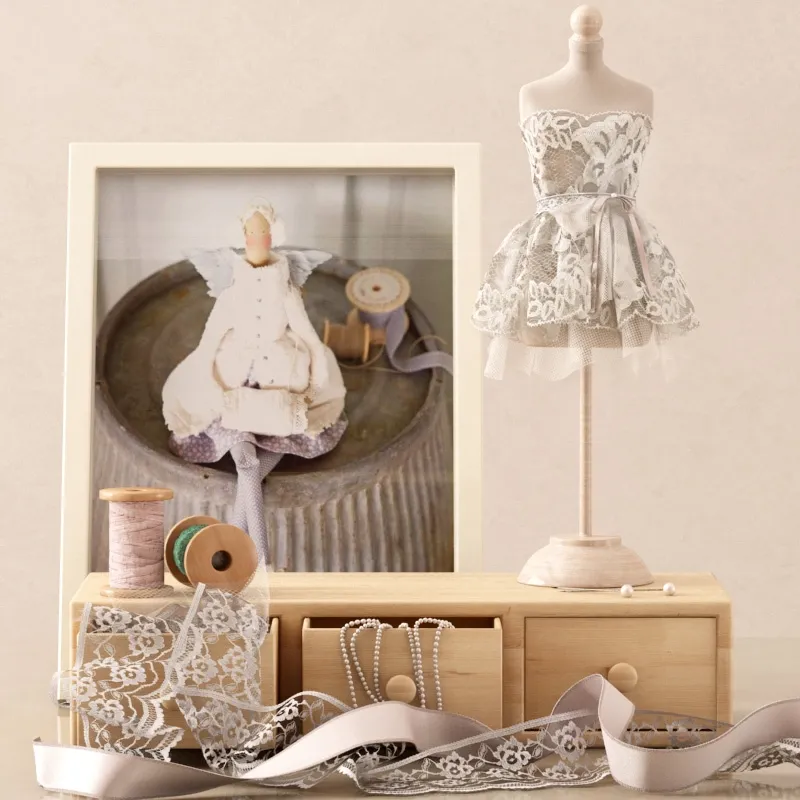 decoration – Decorative set with a mini mannequin 3D Model