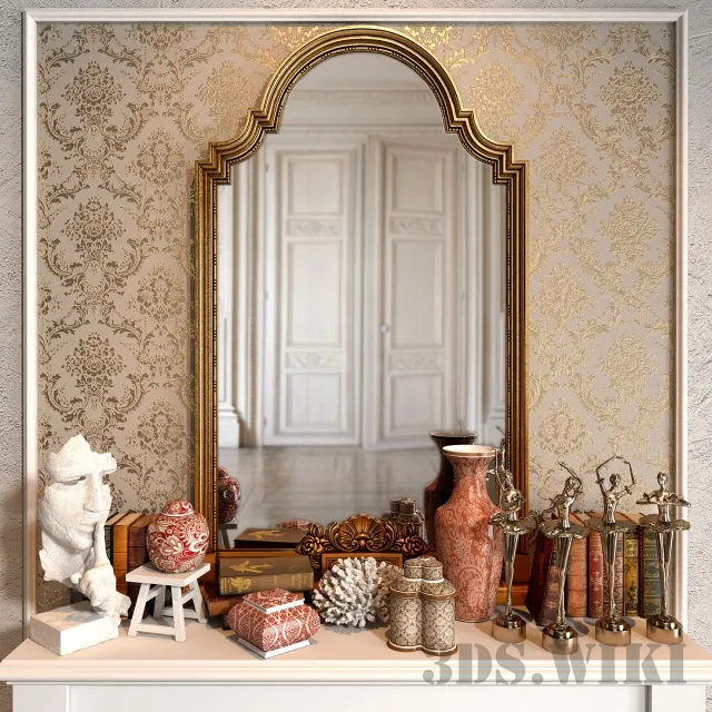 decoration – Decorative set with ballerinas 3D Model