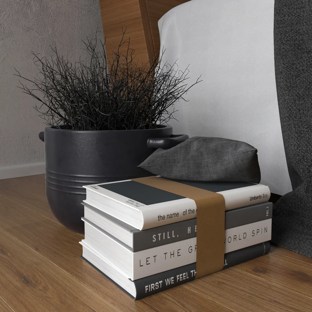 decoration – Decorative set with books 04 3D Model