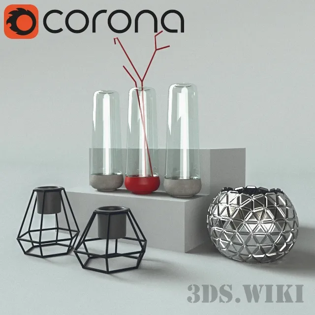 decoration – Decorative set with non-standard elements 3D Model