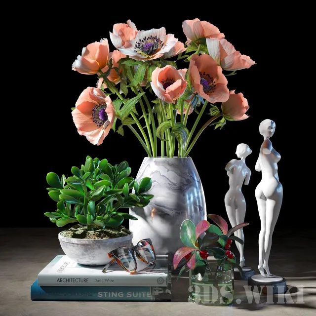 decoration – Decorative set with sculptures 3D Model